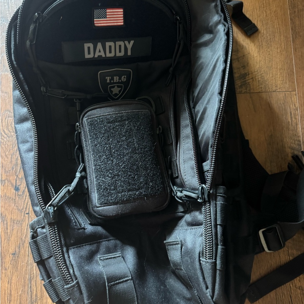 Black Tactical Baby Gear diaper bag